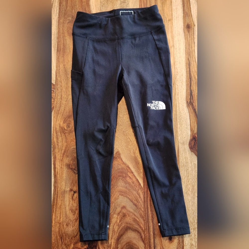 The North Face Kids Black Leggings with Logo